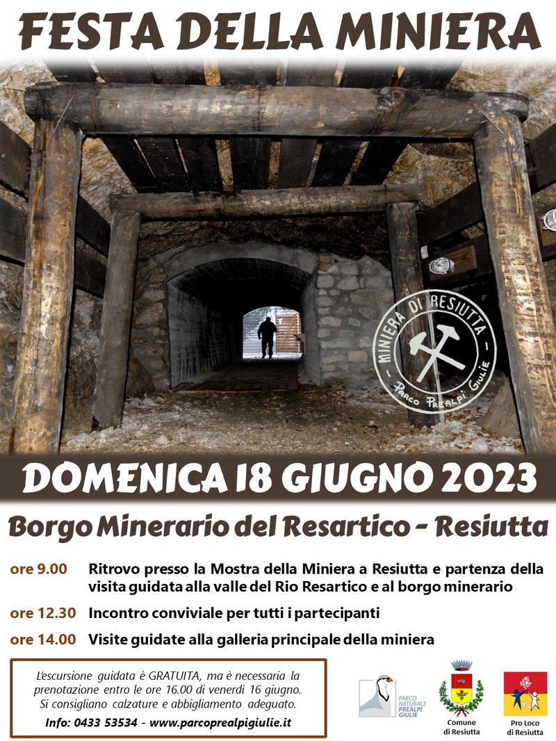 Locandina festa della miniera 2023